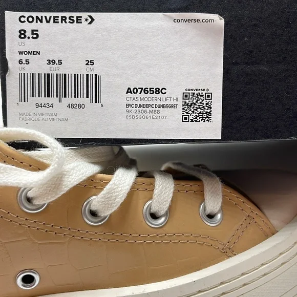 Converse WMNS CTAS MODERN LIFT HI EPIC DUNE/EPIC DUNE/EGRET A07658C Platforms - Picture 16 of 16